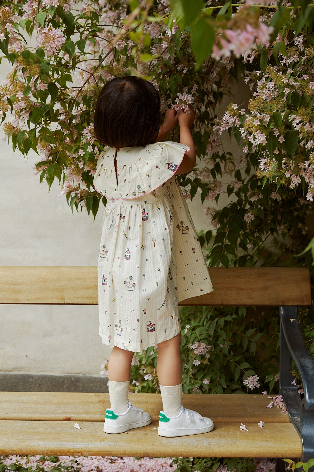 Printet kjole - CREAM PRINT