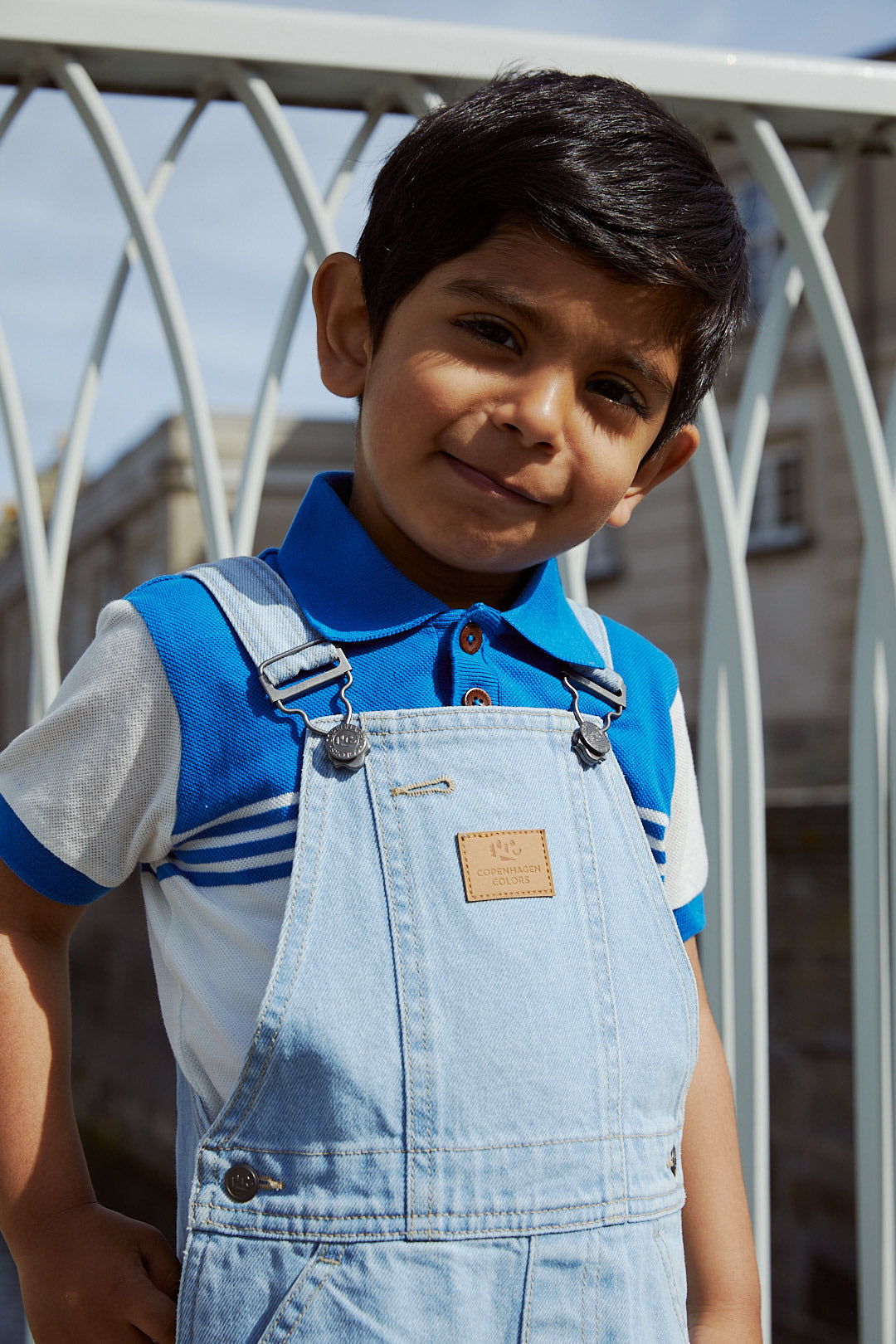 ØKOLOGISKE OVERALLS - SUPER LT BLUE INDIGO WASHED
