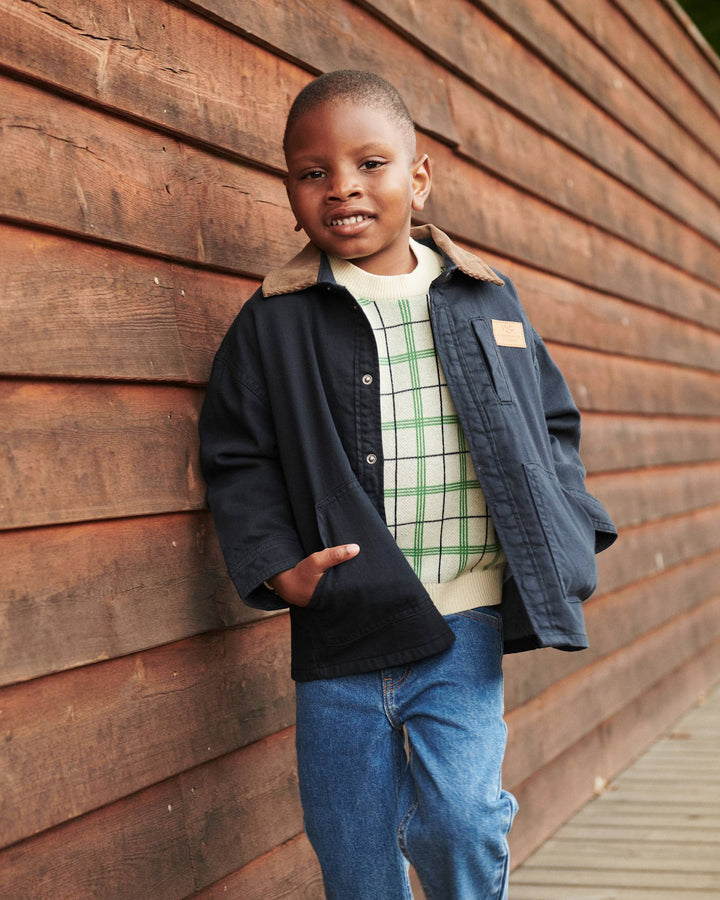 ØKOLOGISKE JUNIOR JEANS - NORMAL PASFORM - INDIGO BLUE WASHED