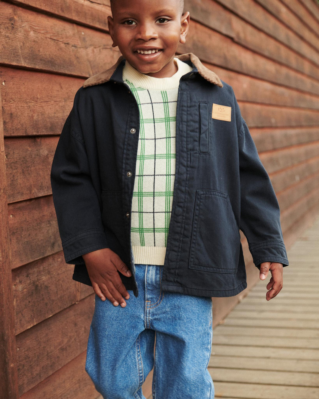 ØKOLOGISKE JUNIOR JEANS - NORMAL PASFORM - INDIGO BLUE WASHED