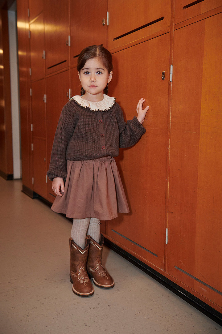 Twill nederdel - Walnut