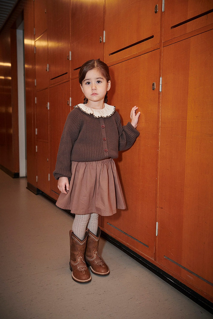 Twill nederdel - Walnut