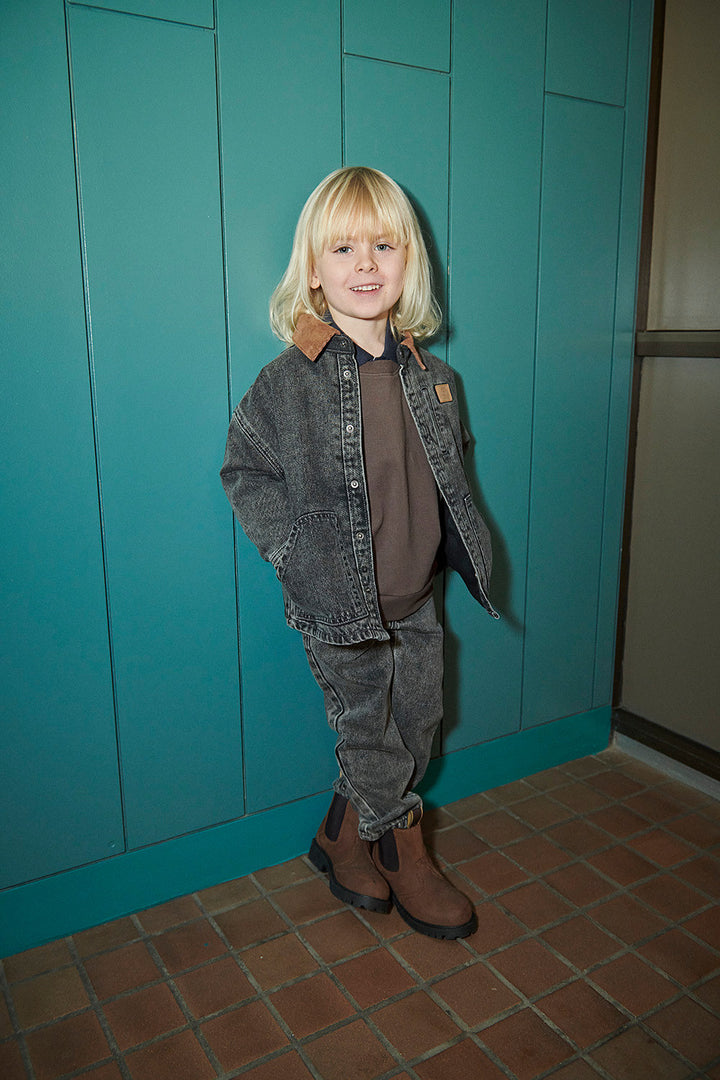 Økologiske Junior Jeans - Normal Pasform - Grey Washed