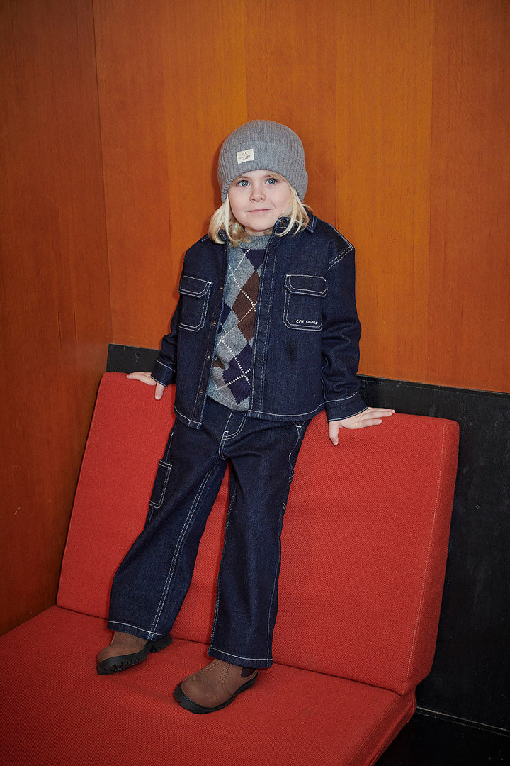 DENIM CARGO BUKSER - RAW DENIM