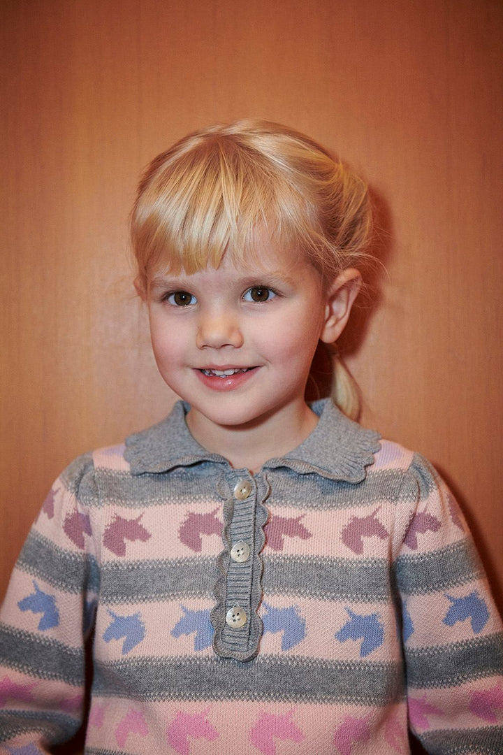 Enhjørning Bluse m. Krave - Unicorn