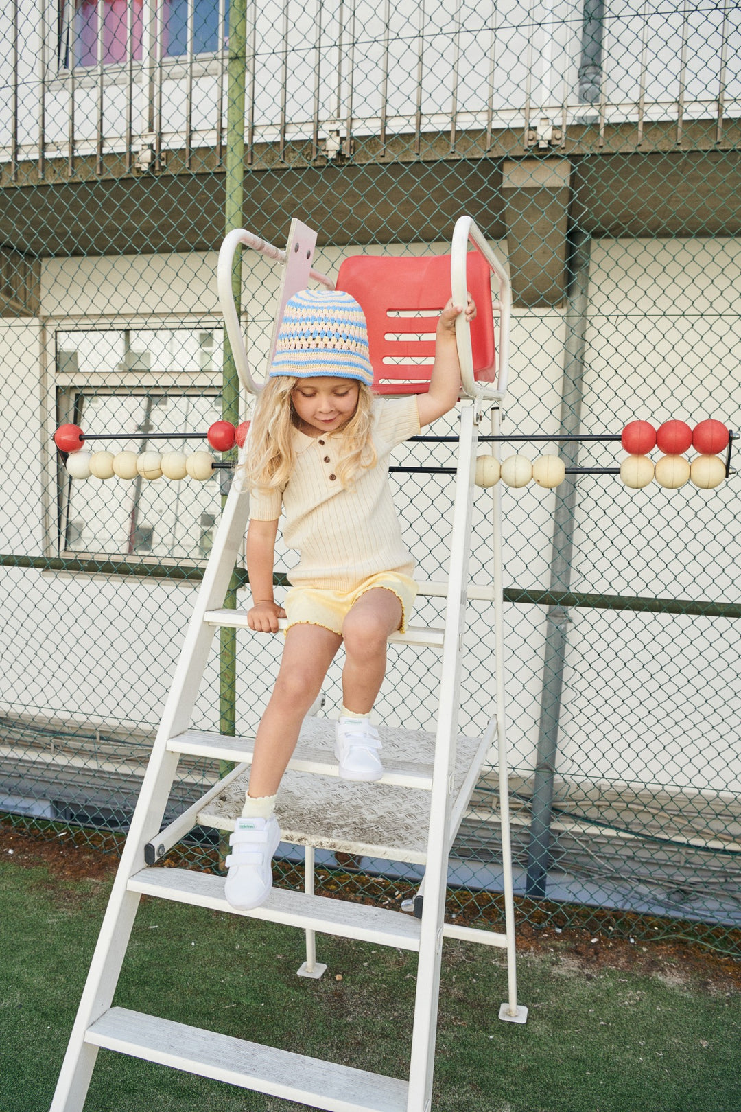 SHORTS M. HJERTE MØNSTER - PALE YELLOW