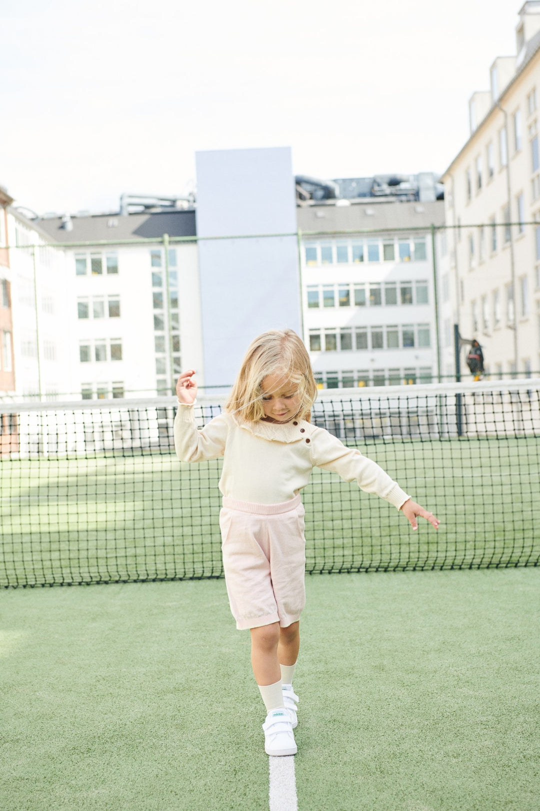 STRIKKET MARGUERIT BLUSE - CREAM