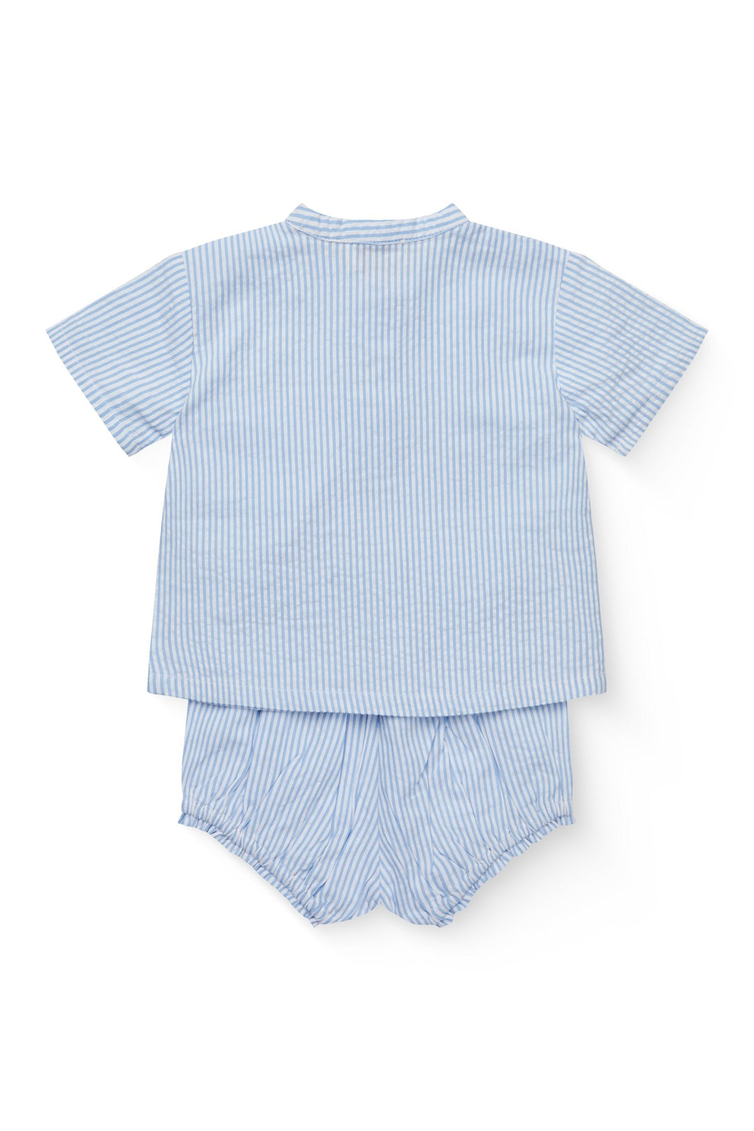 BÆK AND BØLGE BABY SET - SKY BLUE W CREAM STRIPE