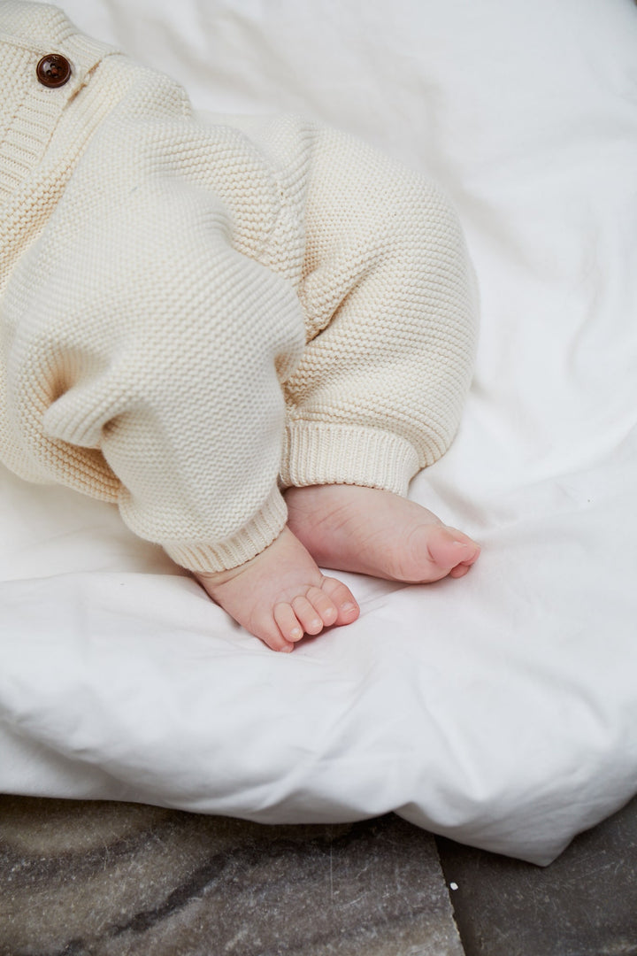 KLASSISKE BABY BOMULDS BUKS - CREAM