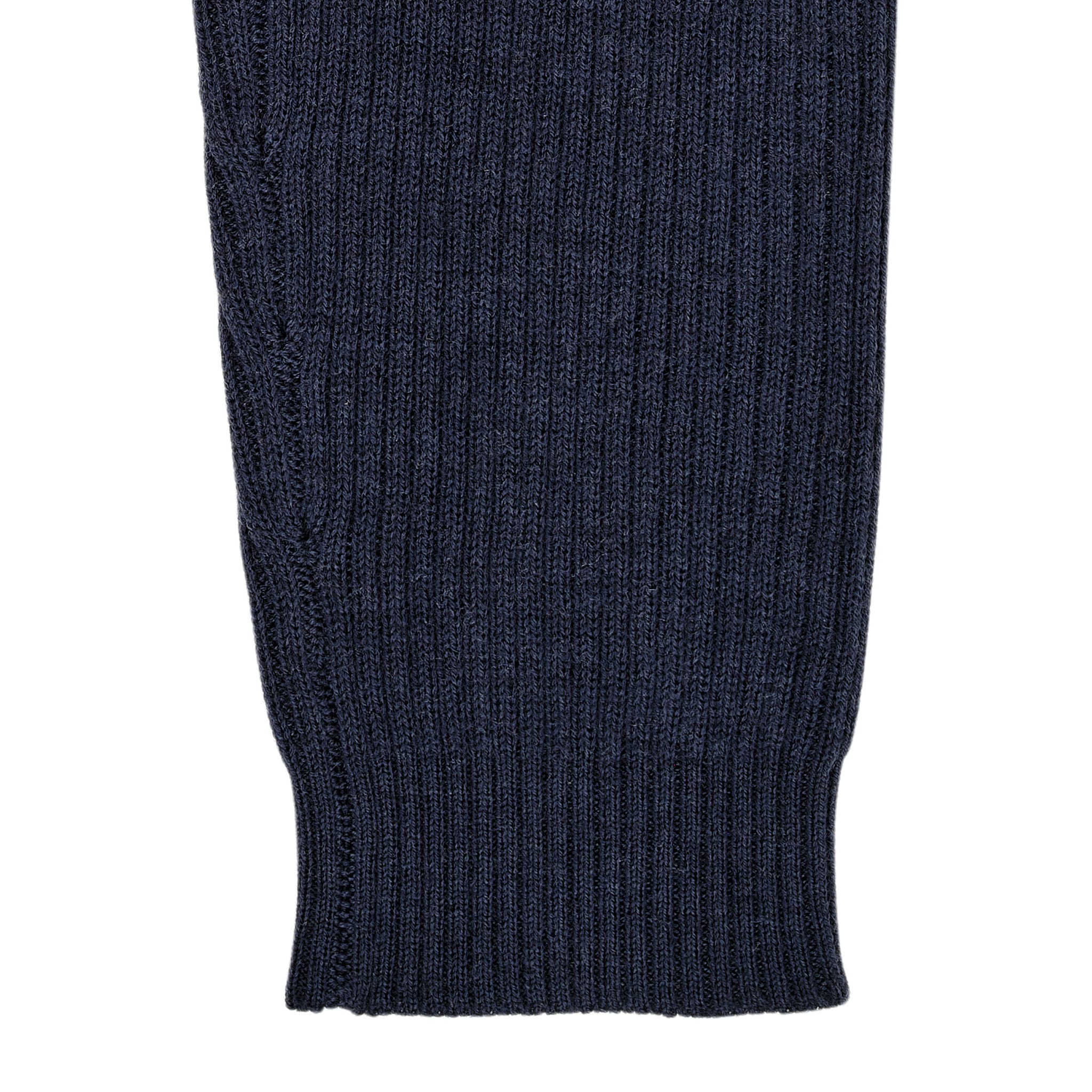 KLASSISK MERINO RIB LEGGINGS M. BINDEBÅND - UNISEX - NAVY