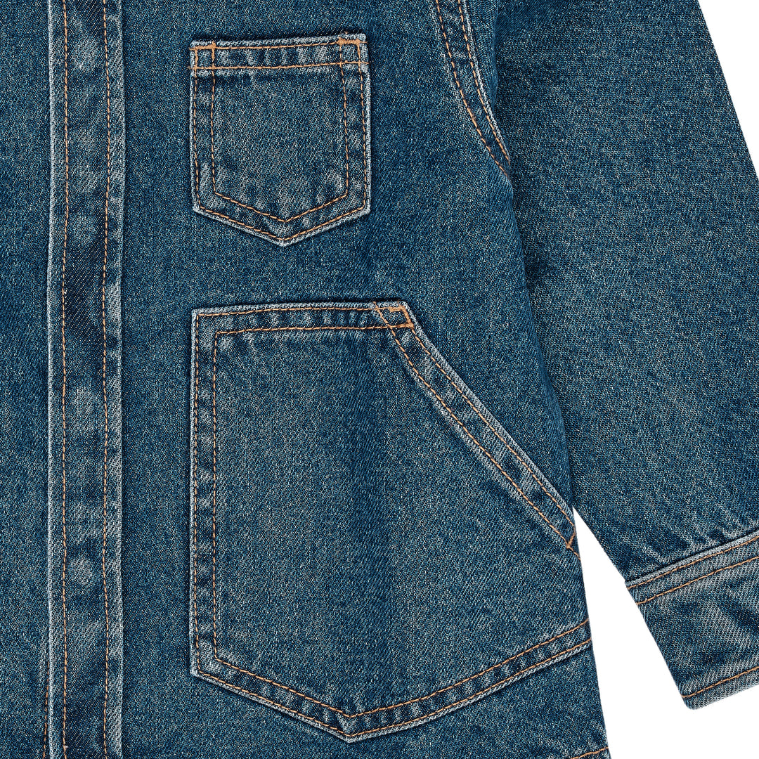 DENIM JAKKE - INDIGO BLUE WASHED