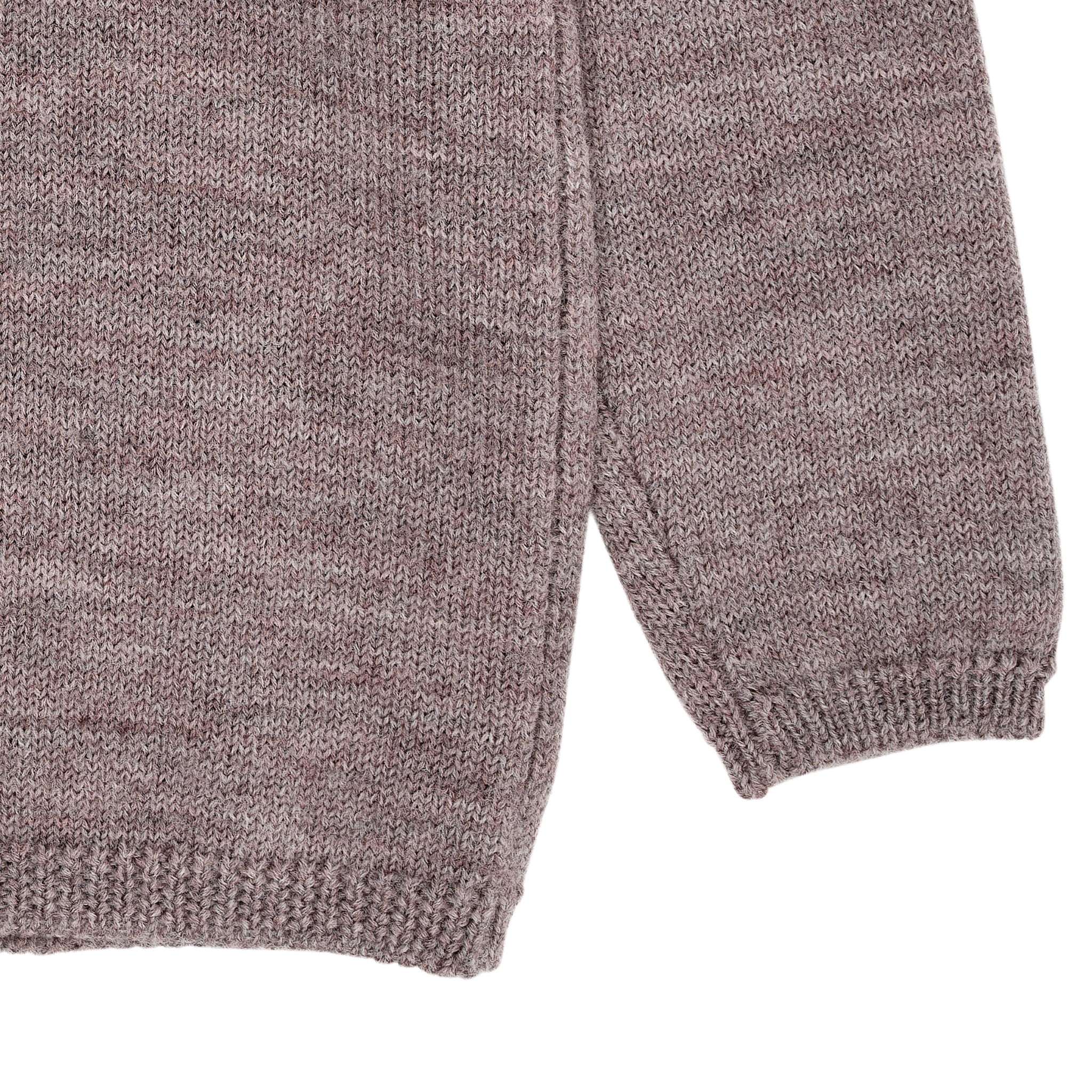 STRIKKET CARDIGAN I MERINOULD - NATURAL MELANGE