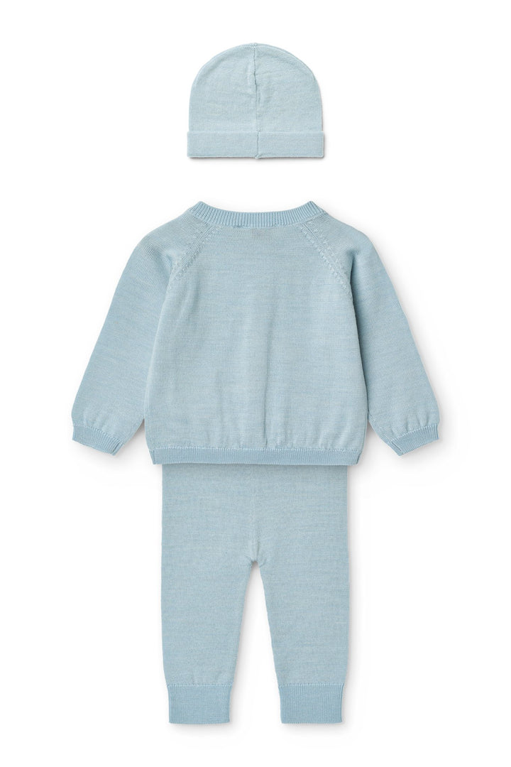 Merino Klassisk Sæt - Dusty Blue