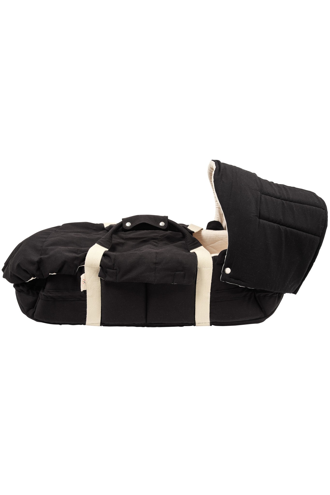 MULTIFUNKTIONEL KALECHE TIL BABY LIFT - BLACK SOLID W. CREAM STRIPE