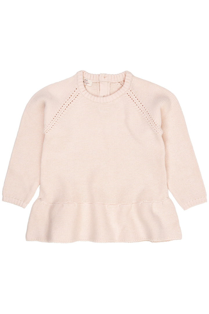 BOMULDSSTRIK TRØJE MED SKØRT - SOFT PINK