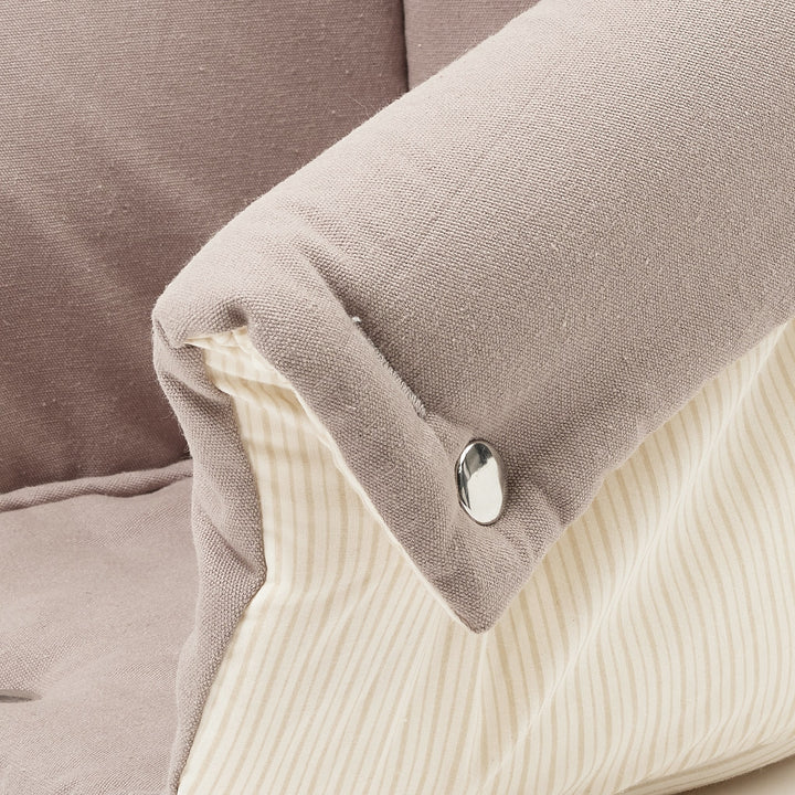 MULTIFUNKTIONEL KALECHE TIL BABY LIFT - DARK GREY SOLID W. CREAM STRIPE