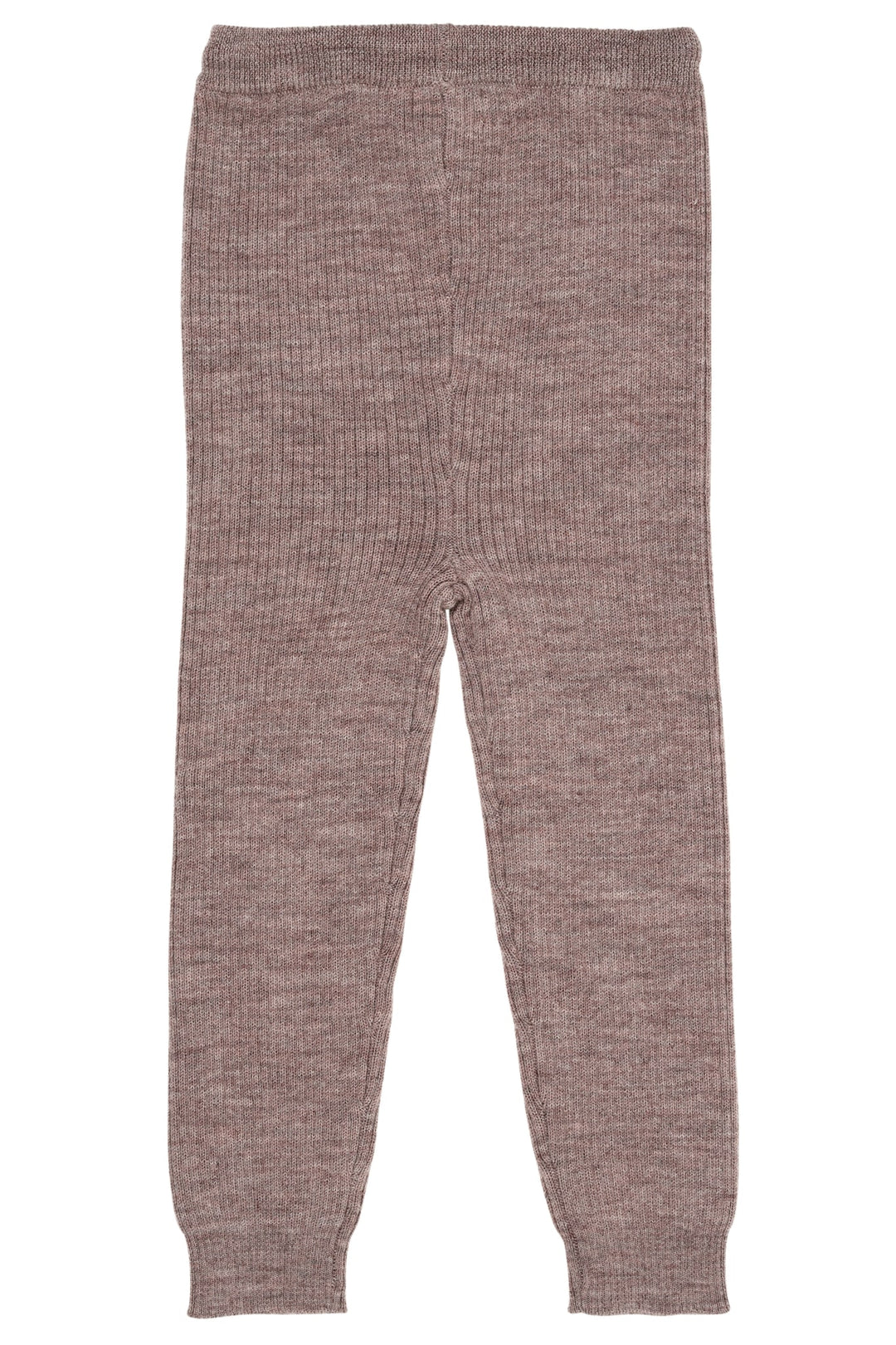 KLASSISK MERINO RIB LEGGINGS M. BINDEBÅND - UNISEX - NATURAL MELANGE