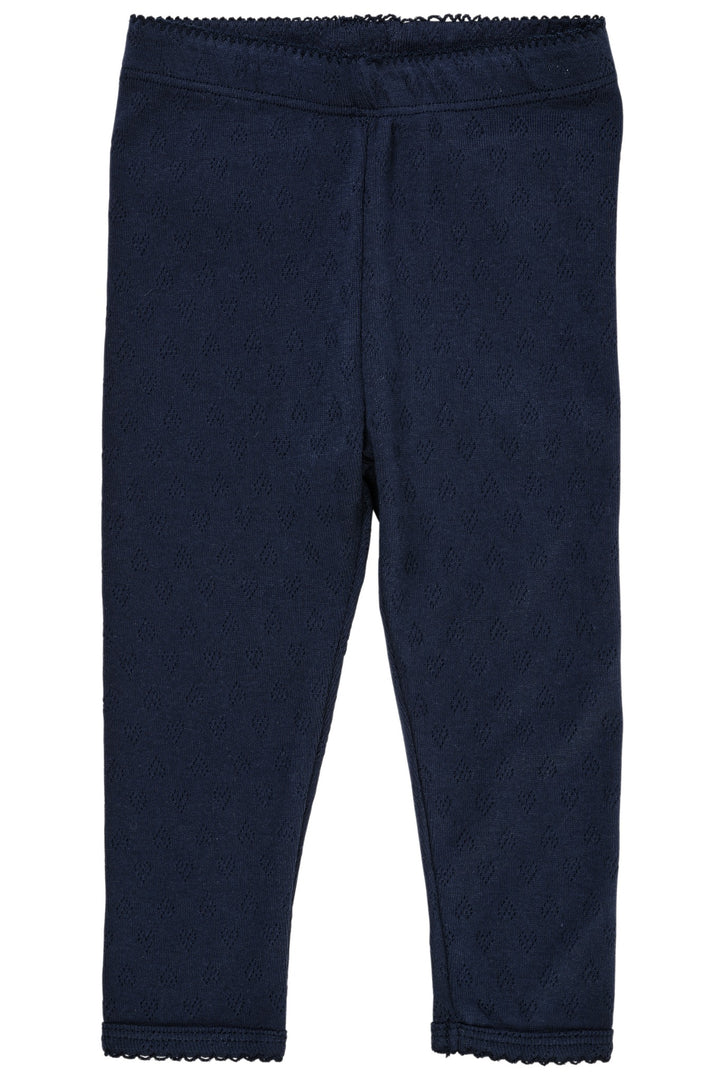 LEGGING M. HJERTE MØNSTER - NAVY