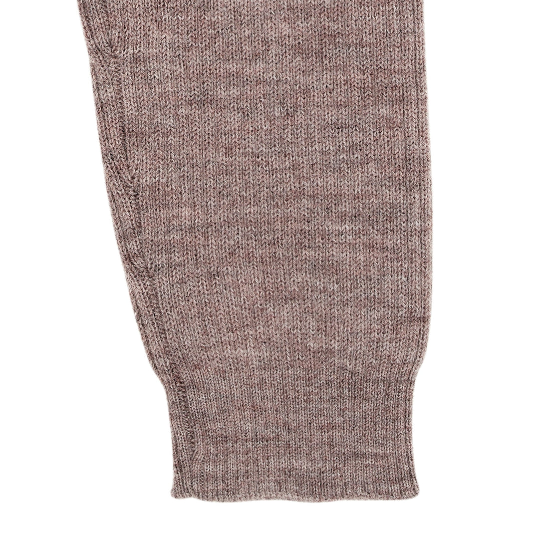 KLASSISK MERINO RIB LEGGINGS M. BINDEBÅND - UNISEX - NATURAL MELANGE