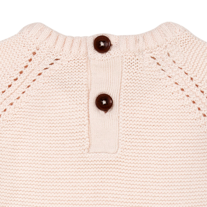 BOMULDSSTRIK TRØJE MED SKØRT - SOFT PINK