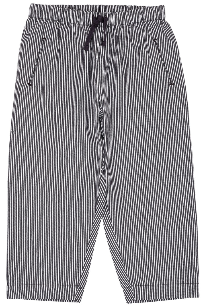 STRIBET BUKSER - NAVY STRIPE