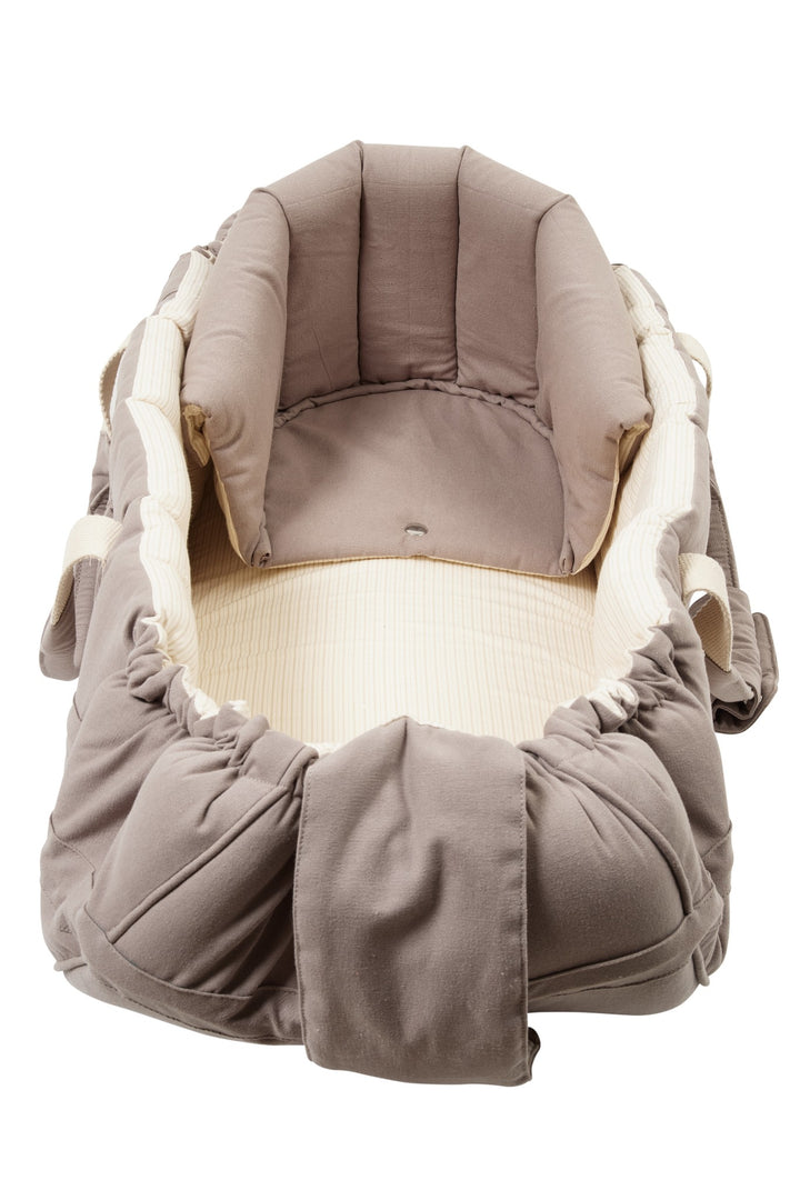 MULTIFUNKTIONEL KALECHE TIL BABY LIFT - DARK GREY SOLID W. CREAM STRIPE