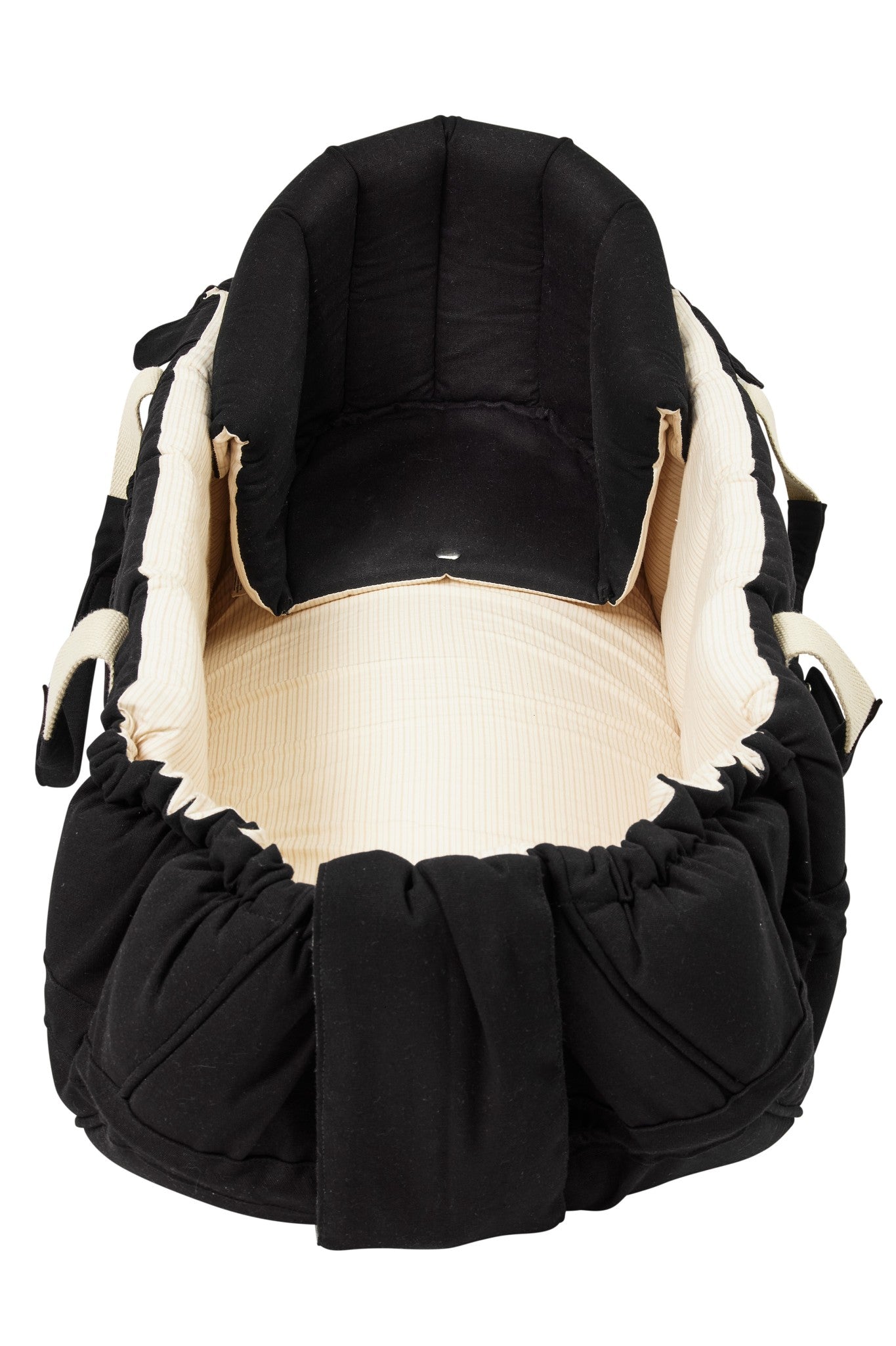 MULTIFUNKTIONEL KALECHE TIL BABY LIFT - BLACK SOLID W. CREAM STRIPE