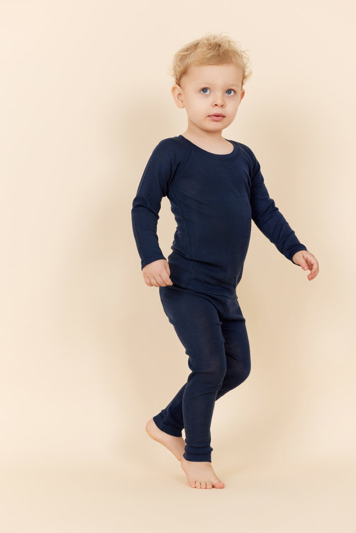 LEGGINGS I TYND MERINOULD - NAVY