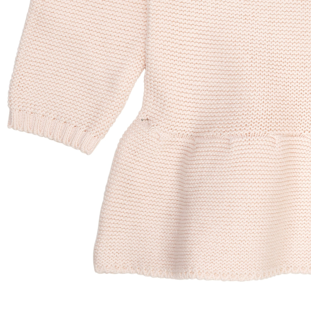 BOMULDSSTRIK TRØJE MED SKØRT - SOFT PINK