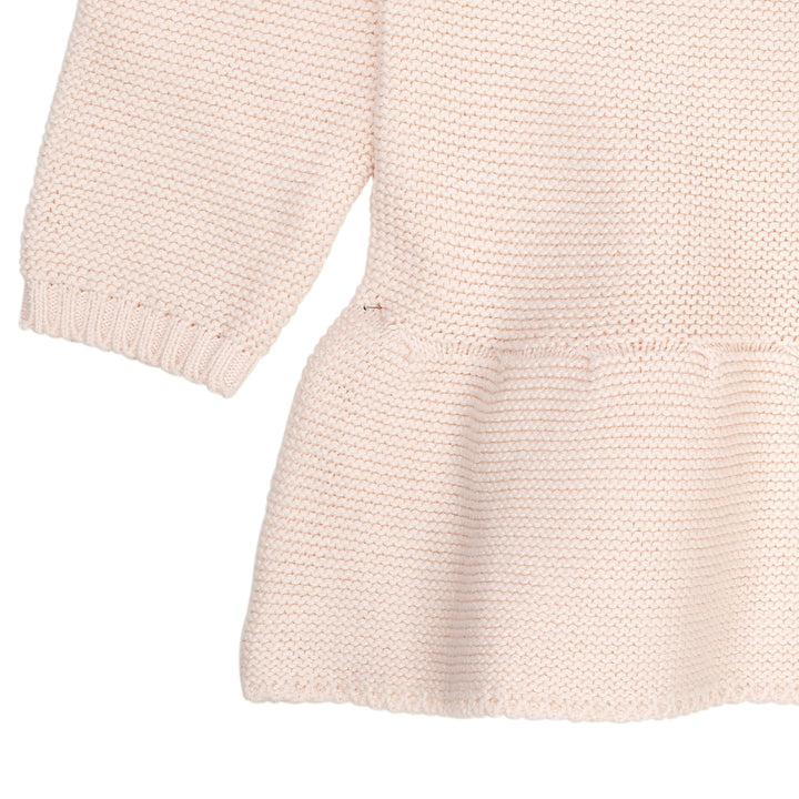 BOMULDSSTRIK TRØJE MED SKØRT - SOFT PINK