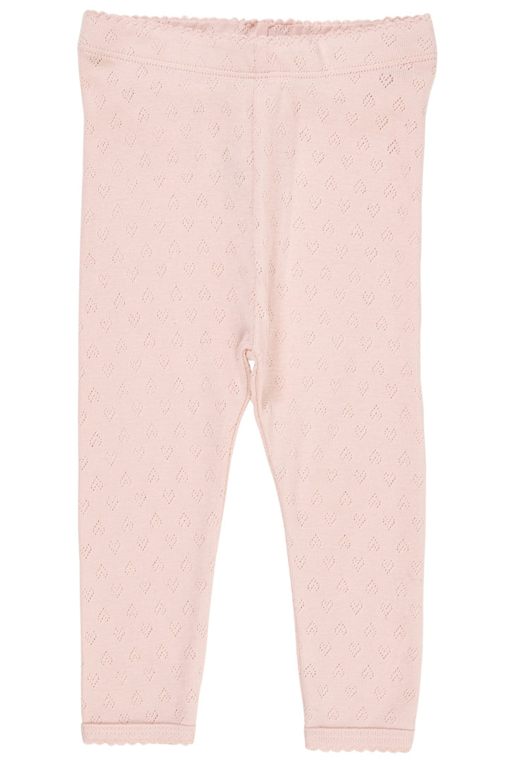 LEGGING M. HJERTE MØNSTER - DUSTY ROSE