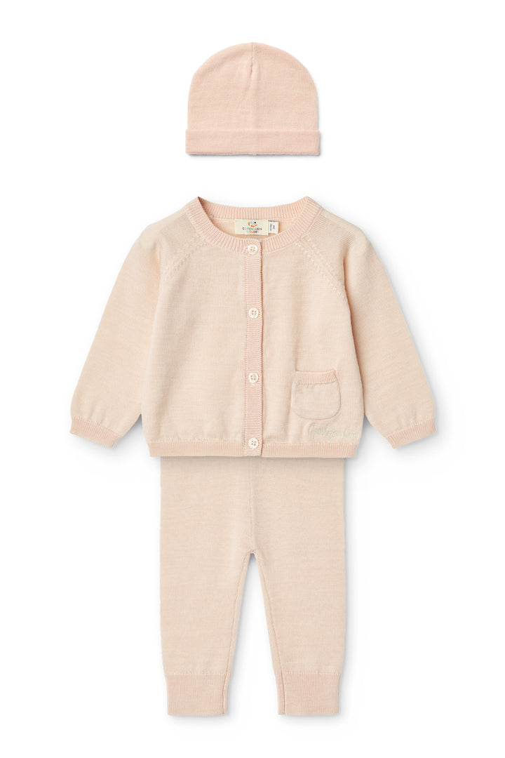 Merino Klassisk Sæt - Soft Pink