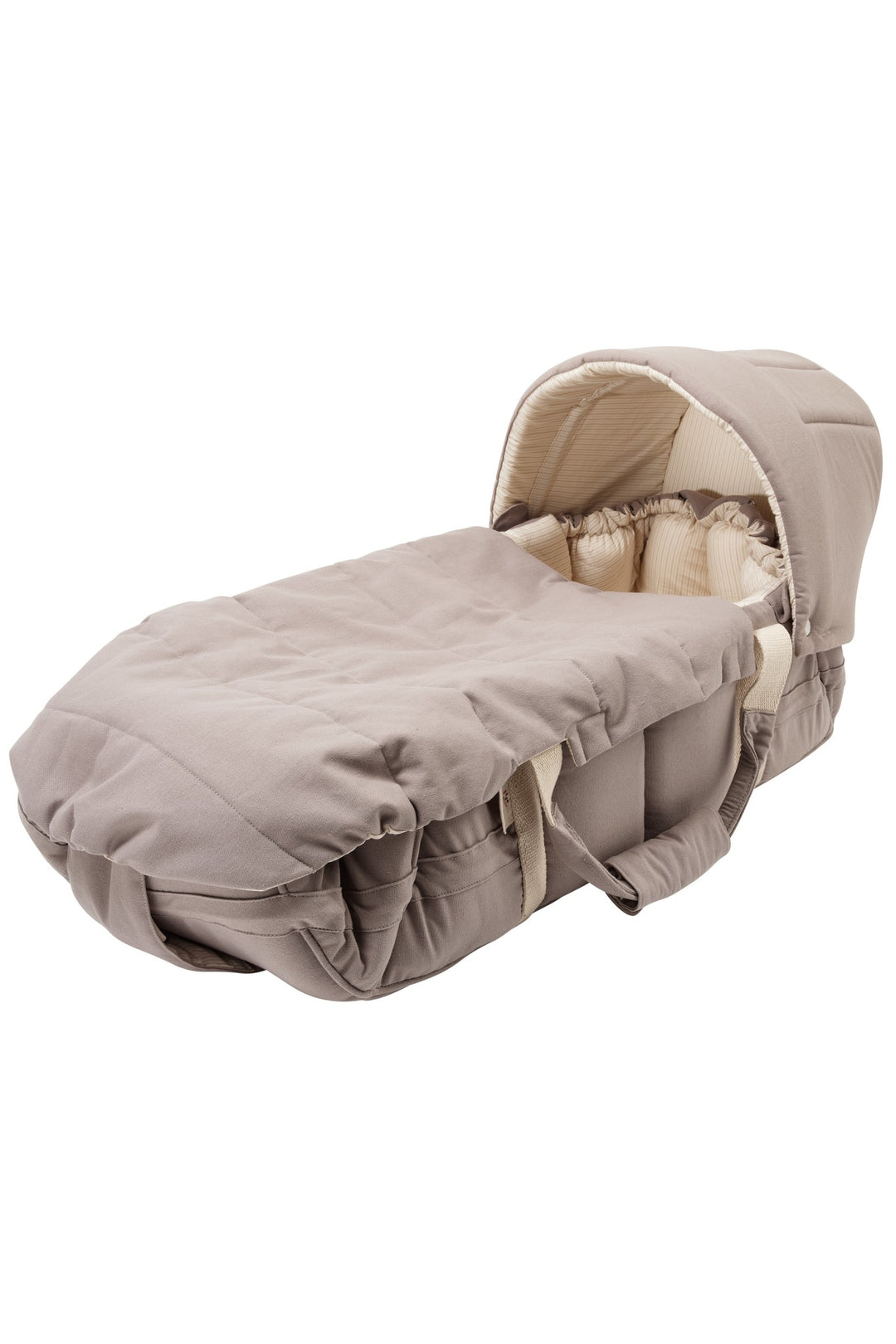 MULTIFUNKTIONEL KALECHE TIL BABY LIFT - DARK GREY SOLID W. CREAM STRIPE