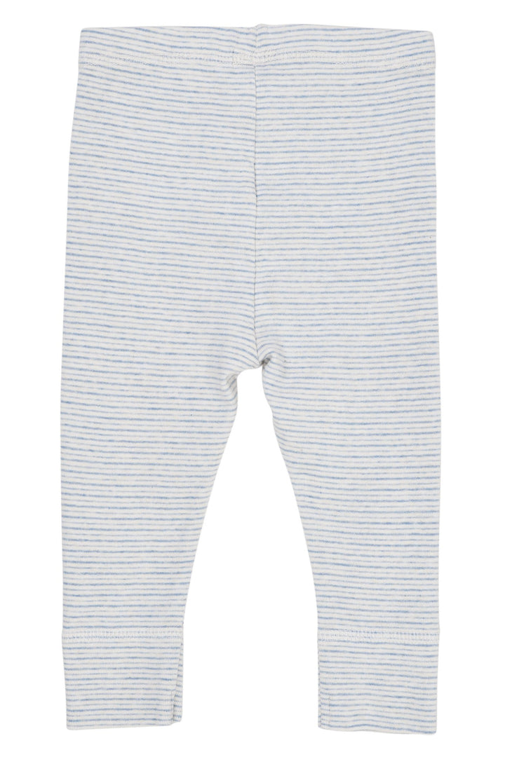 SUPER BLØDE LEGGINGS MED STRIBER - LT BLUE STRIPE