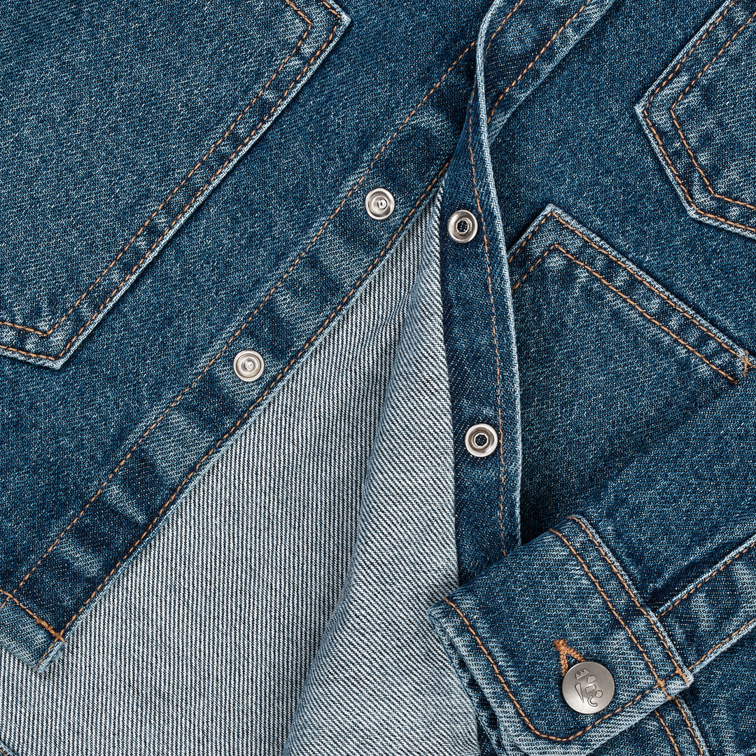 DENIM JAKKE - INDIGO BLUE WASHED