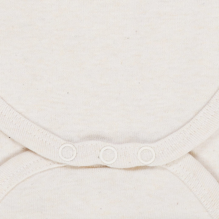 LANGÆRMET BODYSTOCKING I MELANGE - CREAM MELANGE