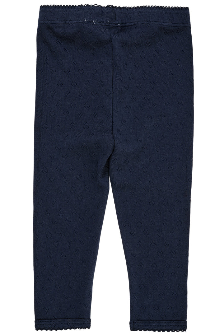 LEGGING M. HJERTE MØNSTER - NAVY