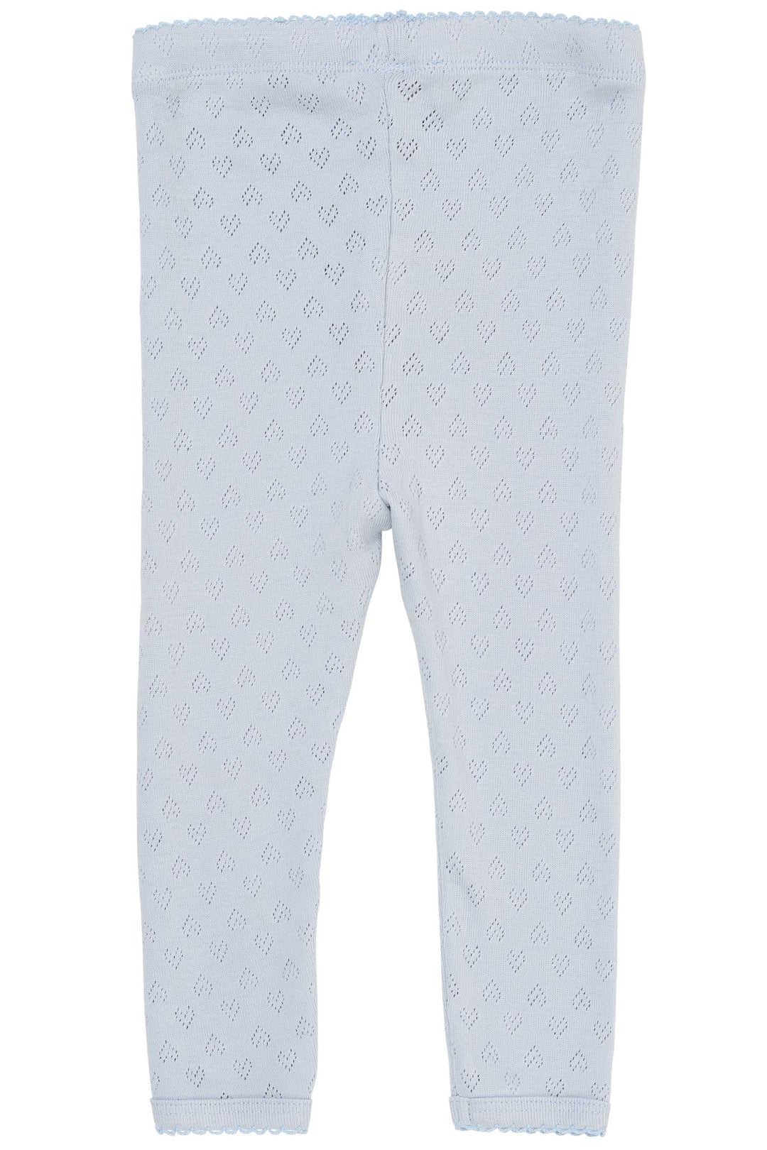 LEGGING M. HJERTE MØNSTER - DUSTY BLUE