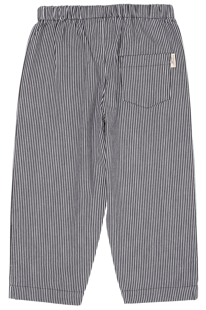 STRIBET BUKSER - NAVY STRIPE