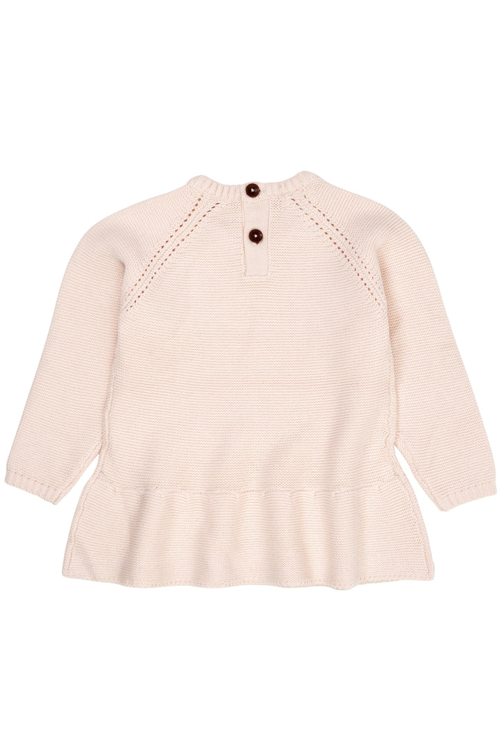 BOMULDSSTRIK TRØJE MED SKØRT - SOFT PINK