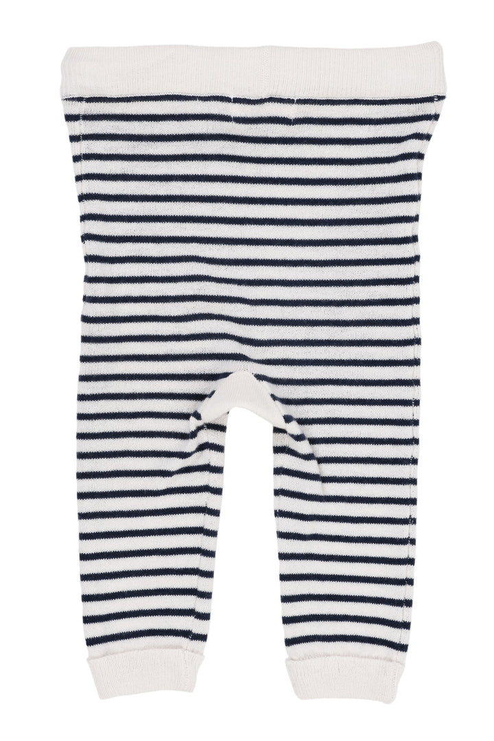 STRIBET TYND STRIKBUKS - CREAM/NAVY COMB.