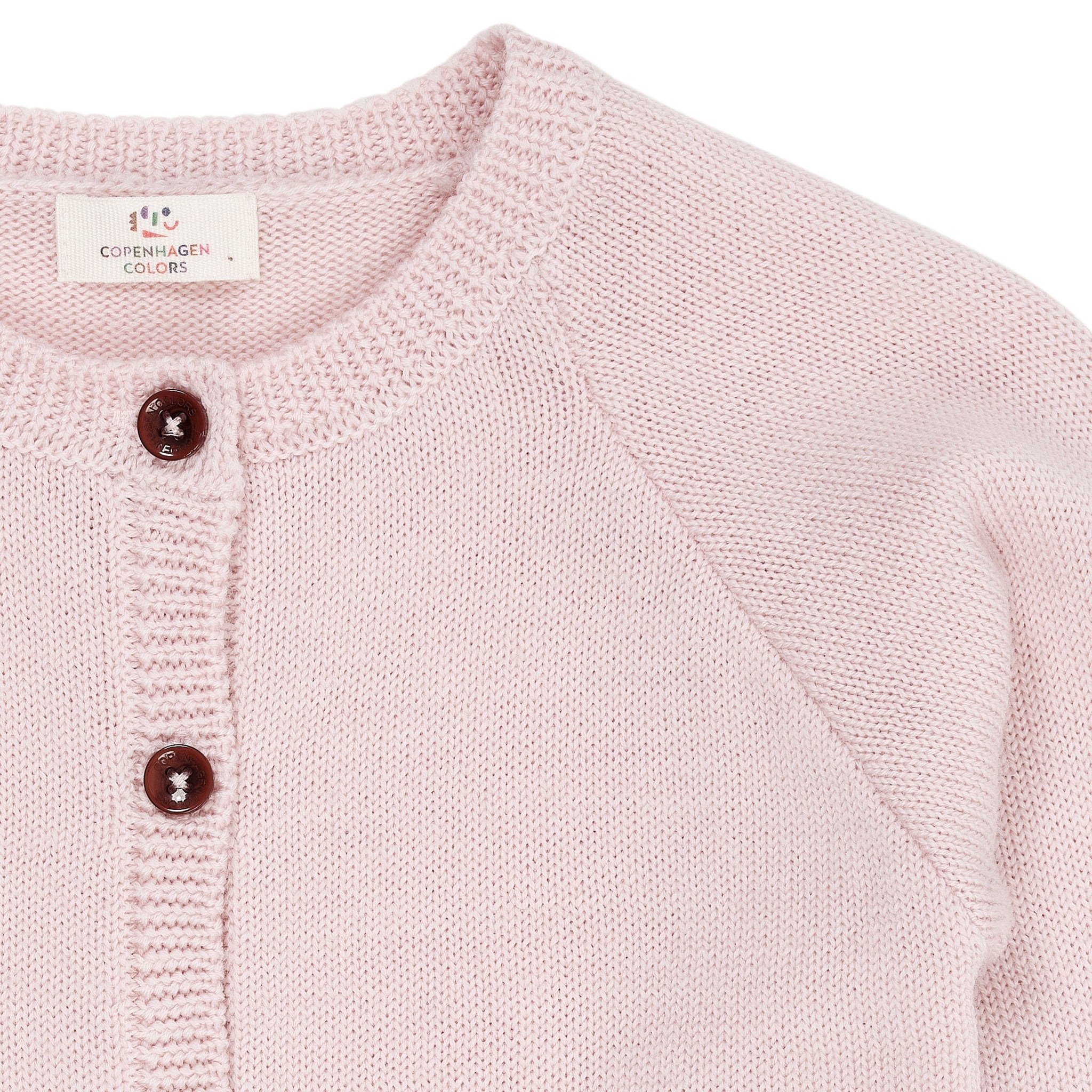 STRIKKET CARDIGAN I MERINOULD - DUSTY ROSE