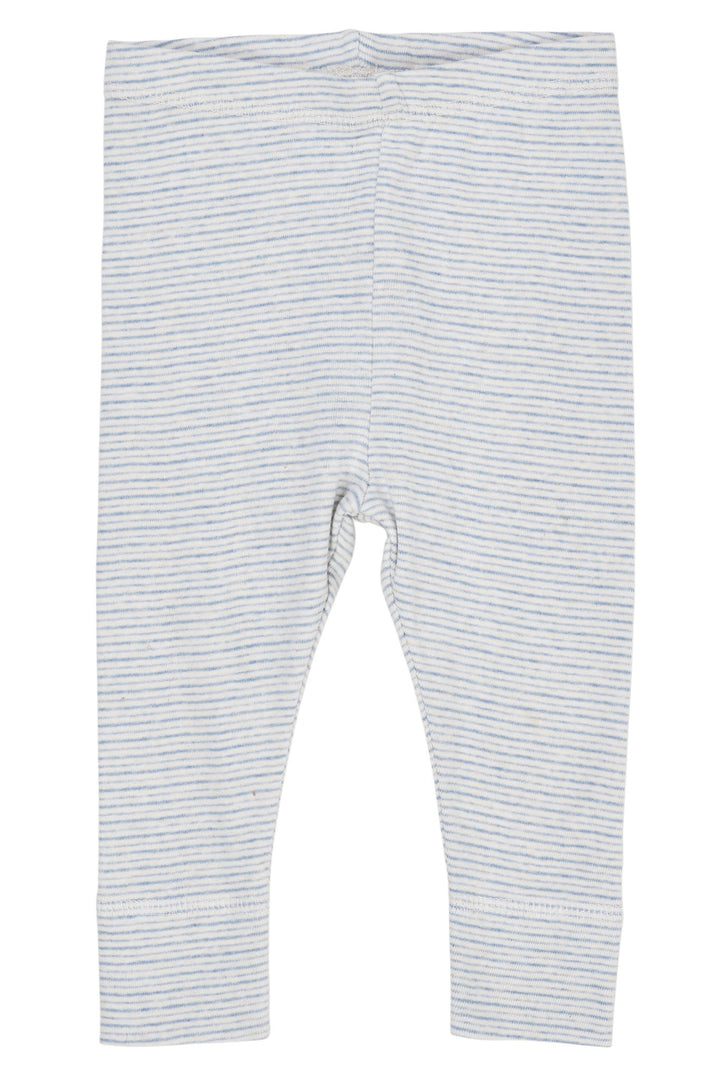 SUPER BLØDE LEGGINGS MED STRIBER - LT BLUE STRIPE