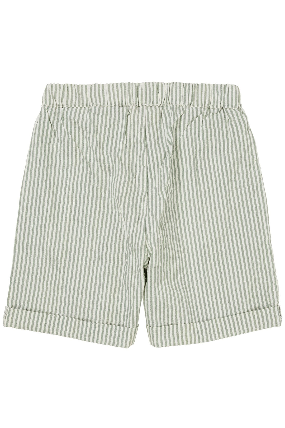 BÆK OG BØLGE SHORTS - GREEN W CREAM STRIPE
